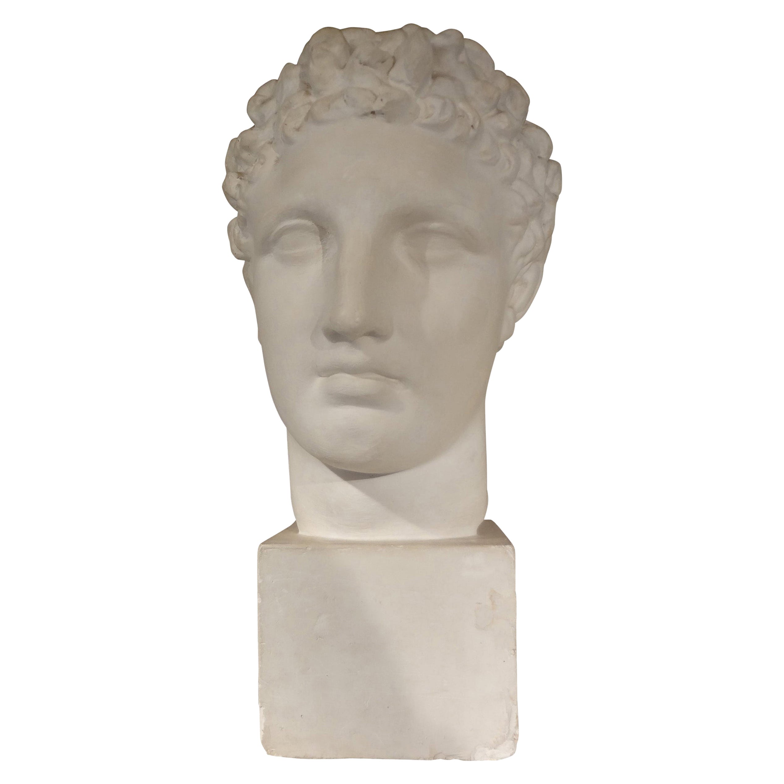 Busto francés de escayola de varón romano clásico