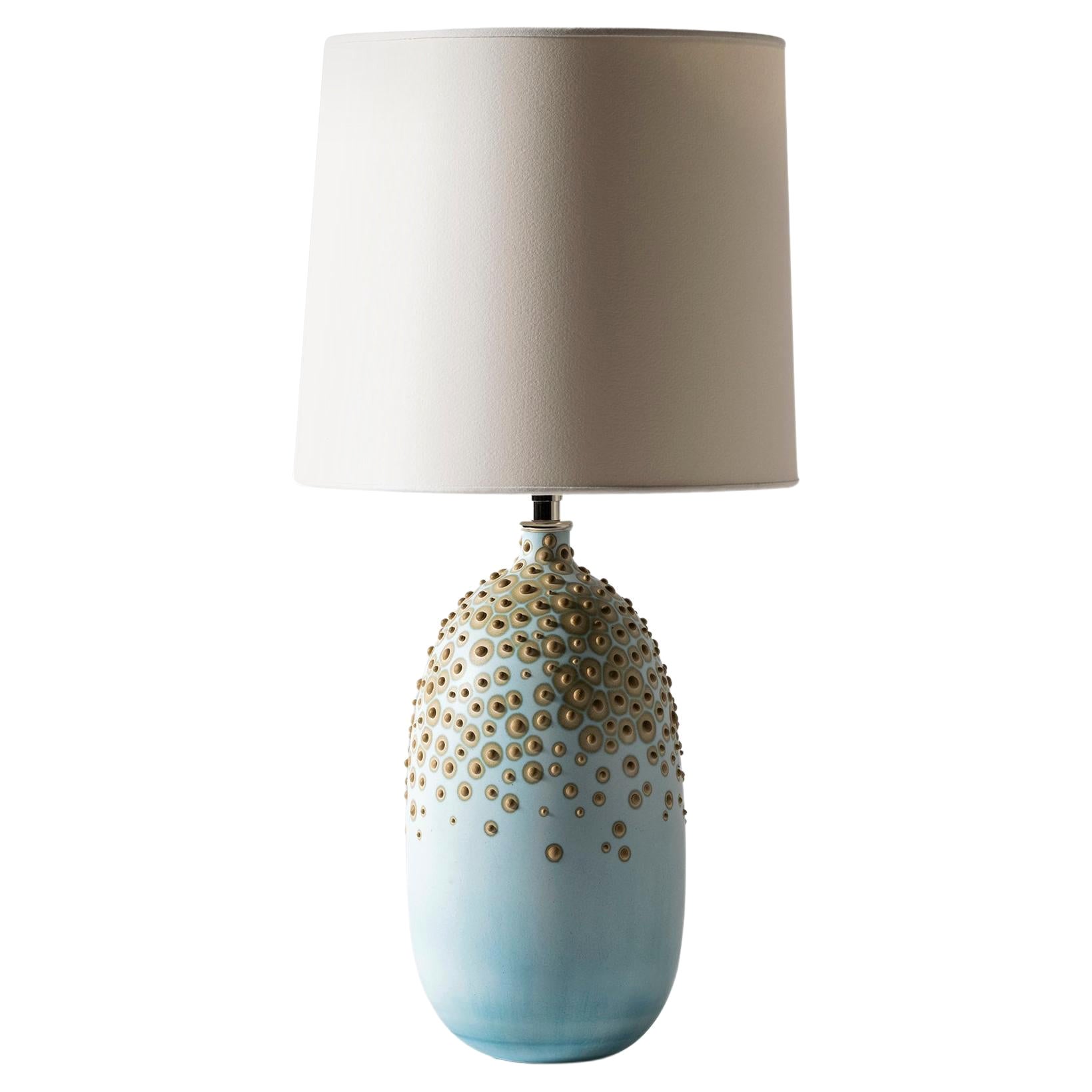 Huxley Lamp in Glacier by Elyse Graham For Sale