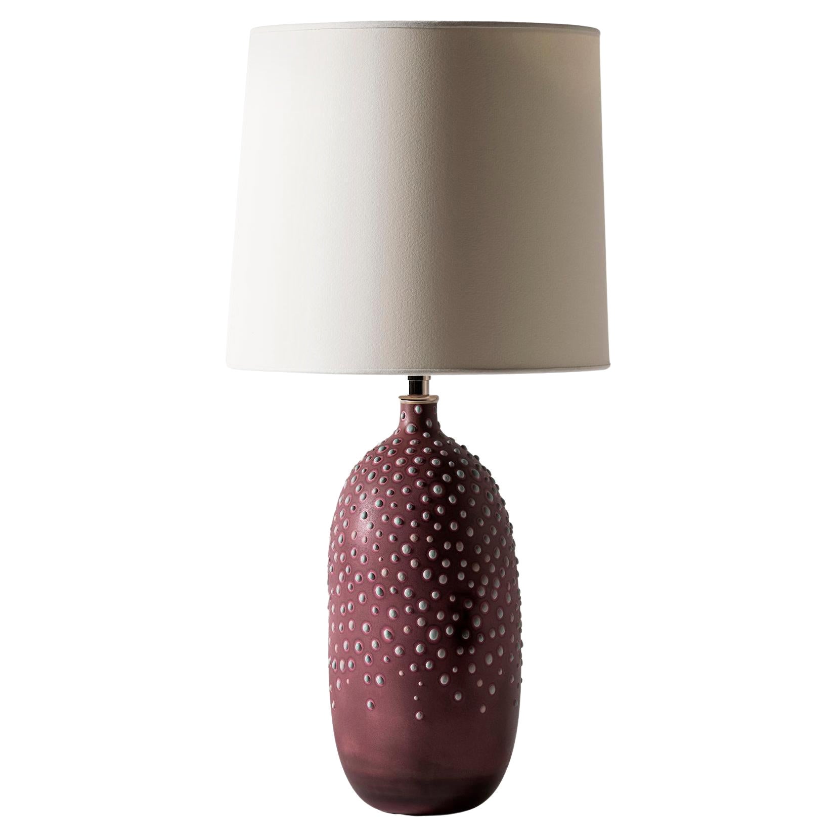 Huxley Lamp in Oxblood by Elyse Graham For Sale