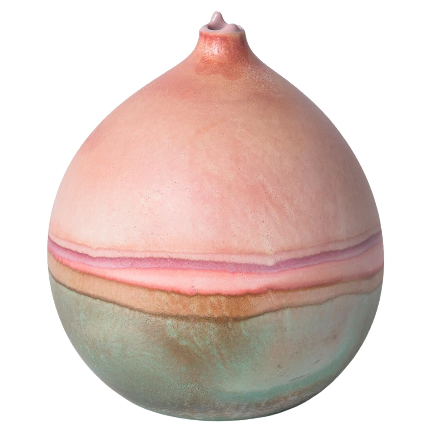 Coral Patina Pluto Vase by Elyse Graham For Sale