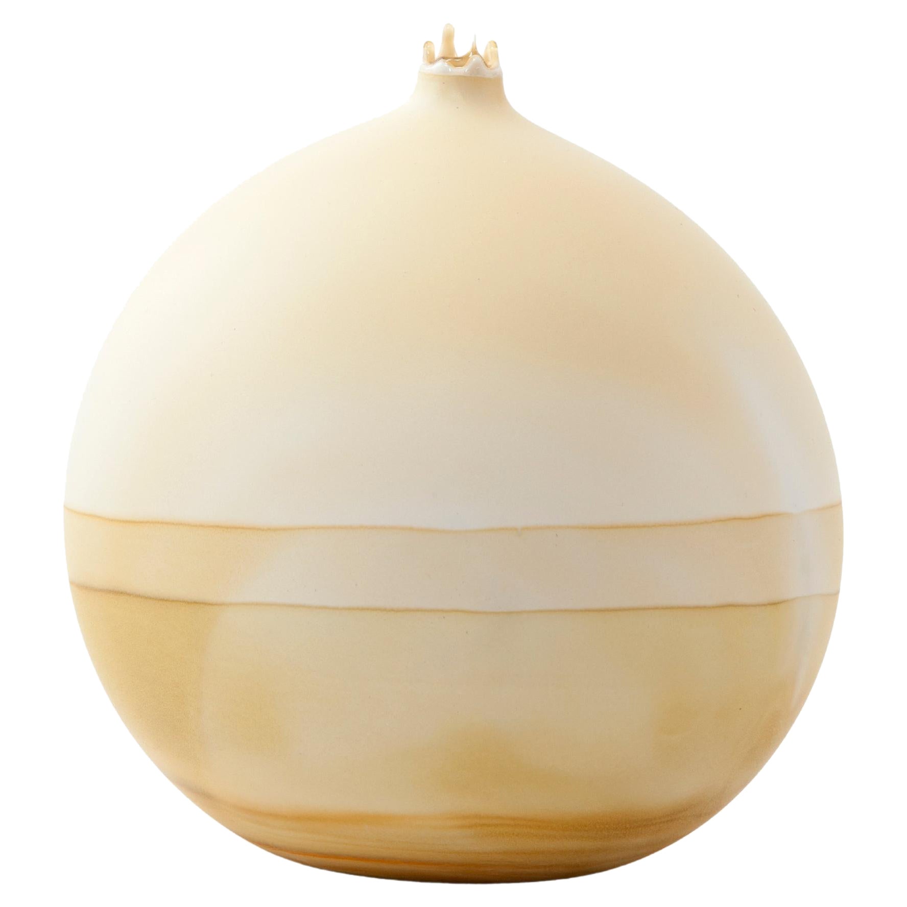 Ombre Saturn-Vase aus Knochen von Elyse Graham im Angebot