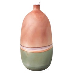 Peach Coral Patina Mercury Vase by Elyse Graham