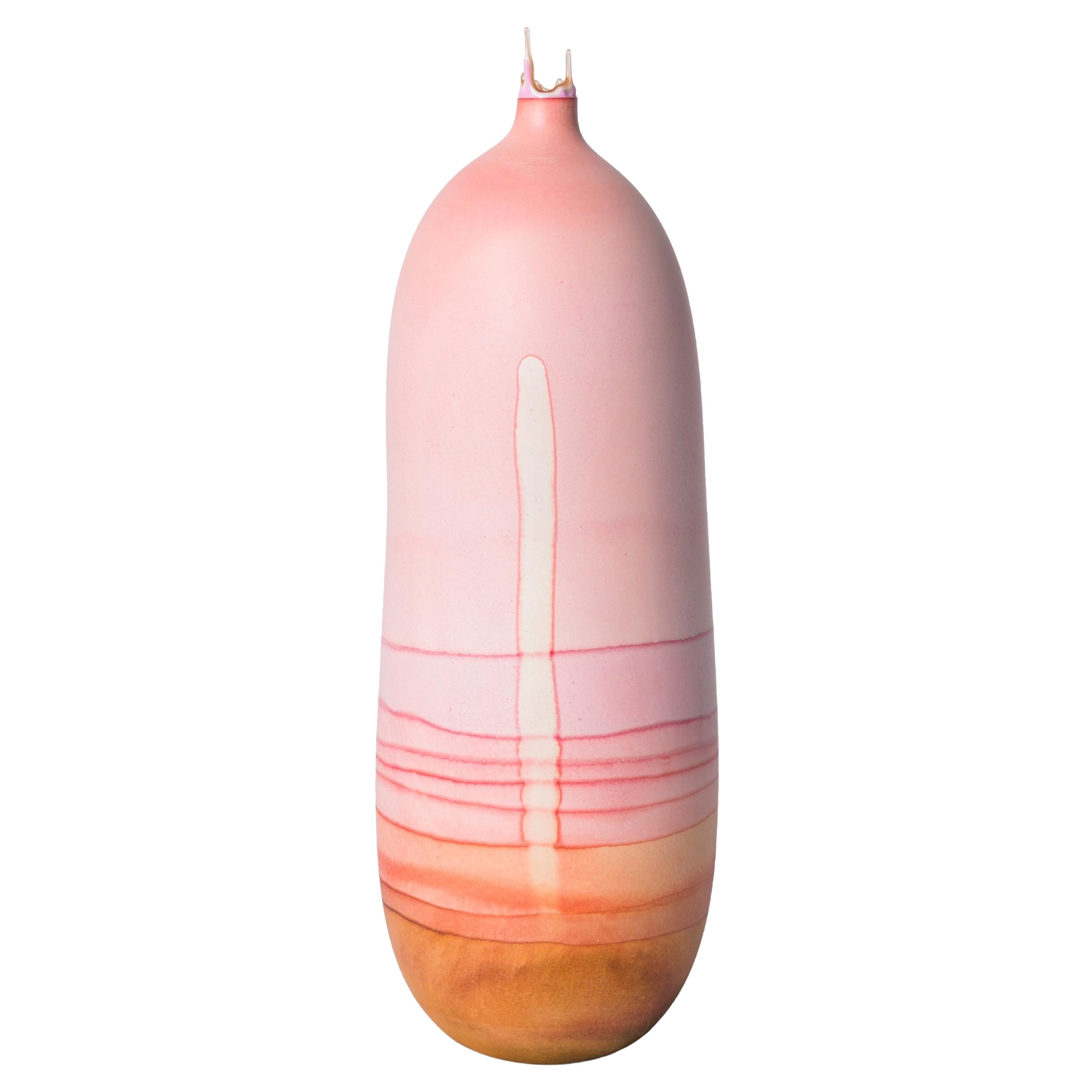 Pink Ombre Venus Vase by Elyse Graham For Sale