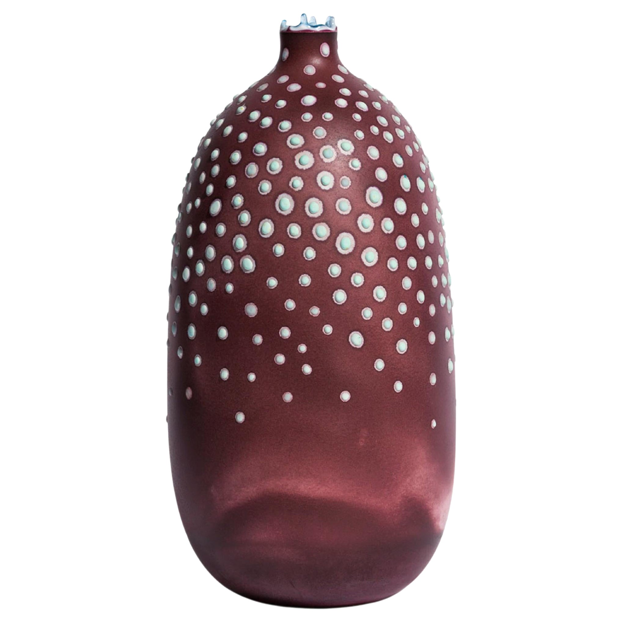 Oxblood Huxley Vase by Elyse Graham For Sale