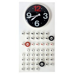 Used 1970s Wall Clock and Perpetual Calendar