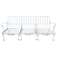 Vintage Wrought Iron Sectional Sofa