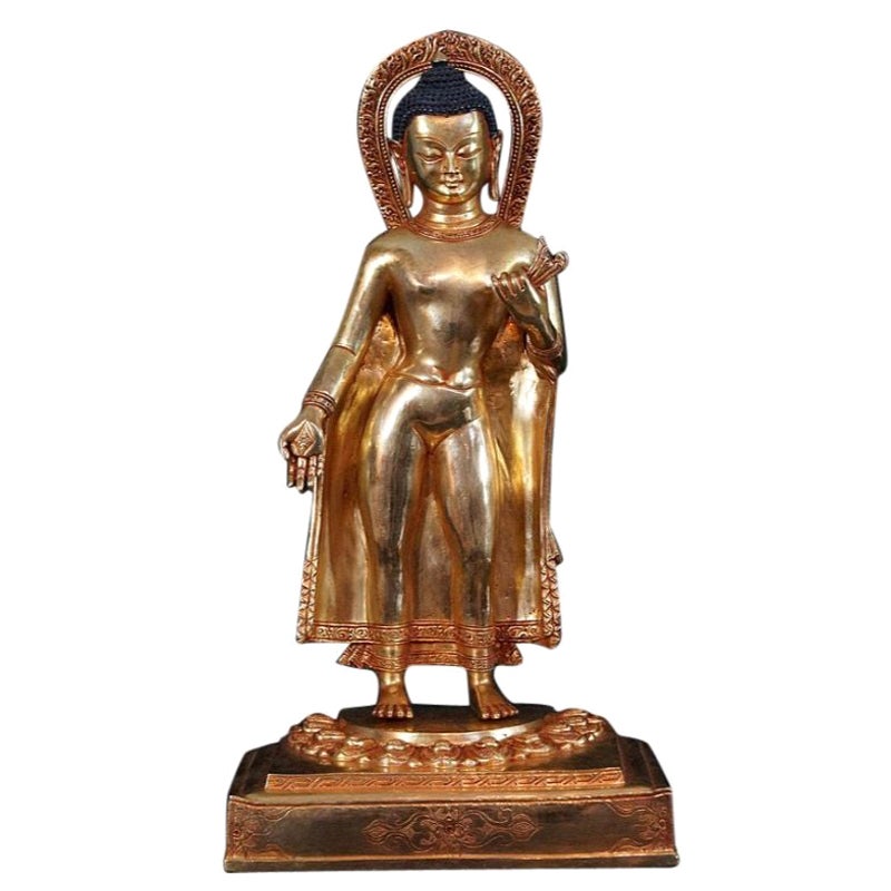 La nouvelle statue de Bouddha népalais du Népal