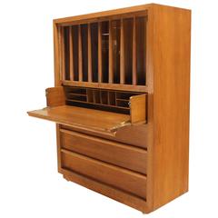 Large Robsjohn-Gibbings Dresser Secretary w Bookcase 4