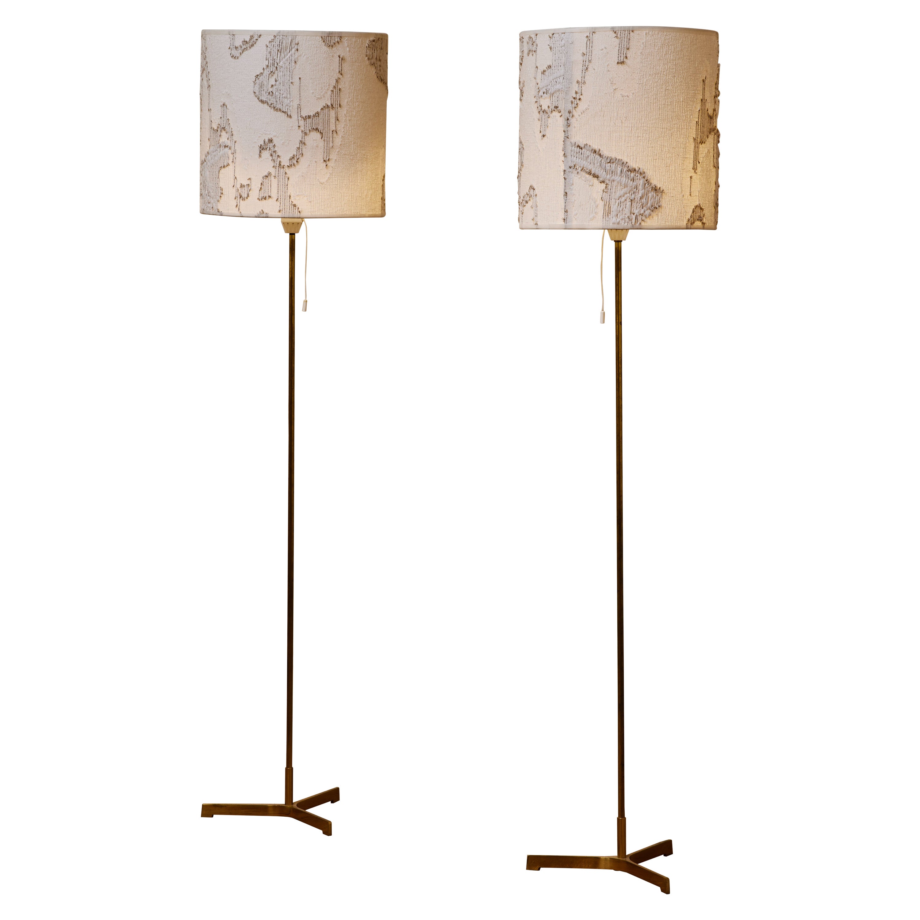 Vintage floor lamps by Jacobsen For Sale