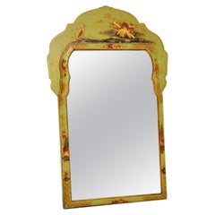 Antique Lacquered Chinoiserie Mirror