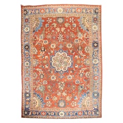  Antique Persian Mahal Sultanabad Rug