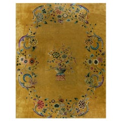 Antique 1920s Chinese Art Deco Carpet ( 8'8" x 11'4" - 265 x 345 )