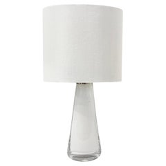 Lámpara de mesa sueca Orrefors del siglo XX - Lámpara ovalada vintage de Carl Fagerlund