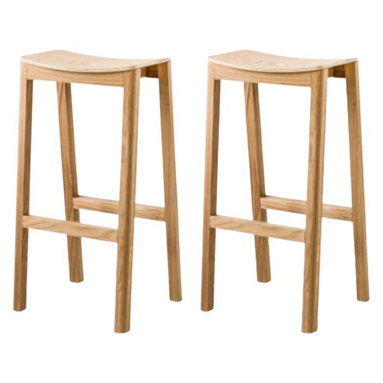 Set of 2, Halikko Bar Stools, Tall by Made By Choice For Sale at 1stDibs