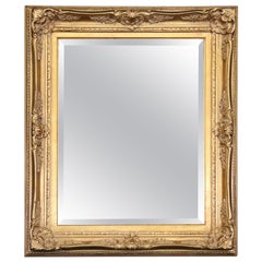 Fine Quality Gilded Carved Gesso Victorian Style Mirror Circa 1960
