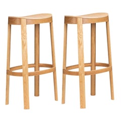 Set of 2, Lammi Bar Stool, Natural Ash by Made By Choice