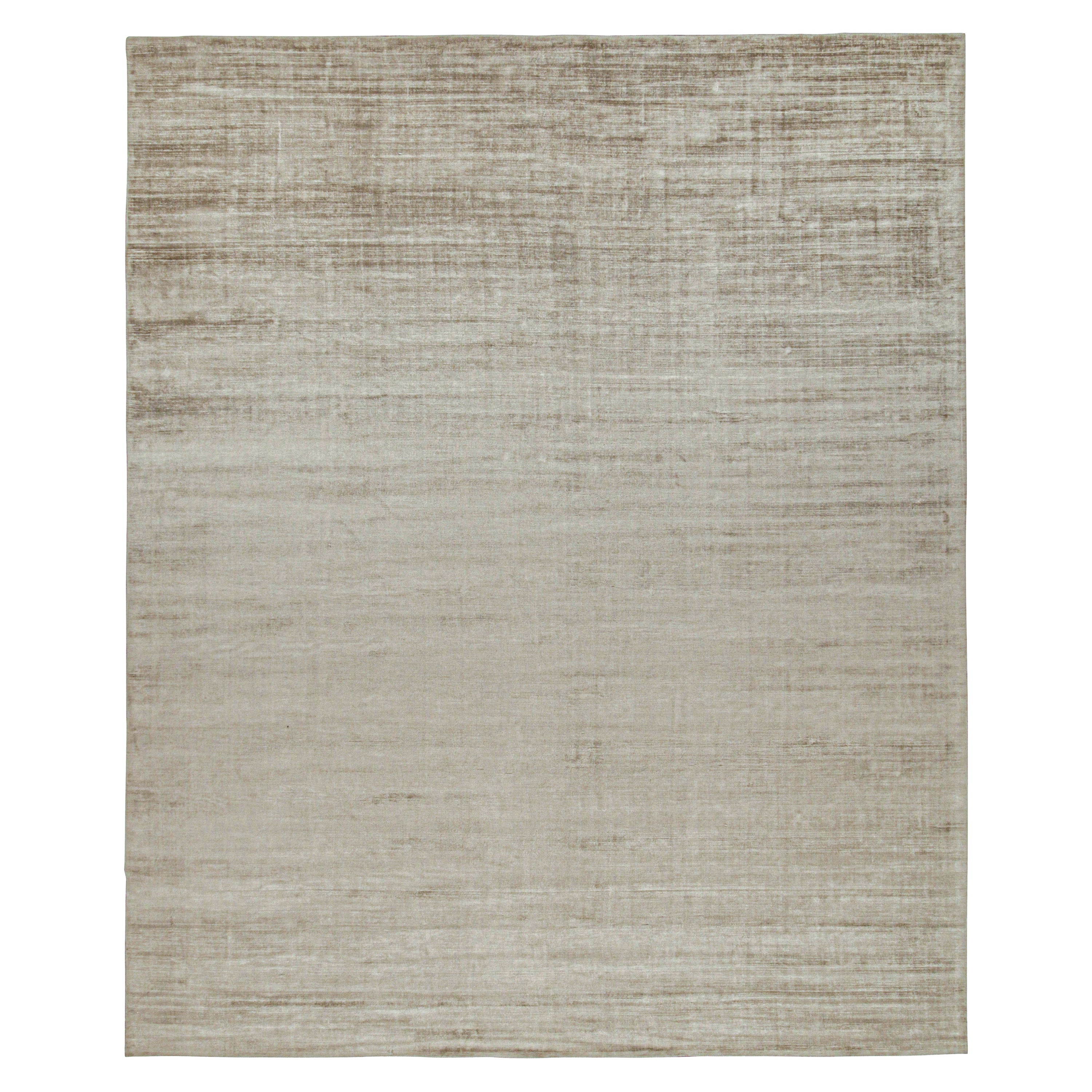 This contemporary 12x15 rug is a grand new entry to Rug & Kilim’s Texture of Color Collection. Hand-knotted in art silk and cotton. 

Connoisseurs will note this piece is from our new Light on Loom line, which includes quicker custom capabilities