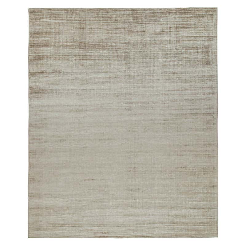 Rug and Kilim’s Modern Rug in Solid Beige For Sale at 1stDibs