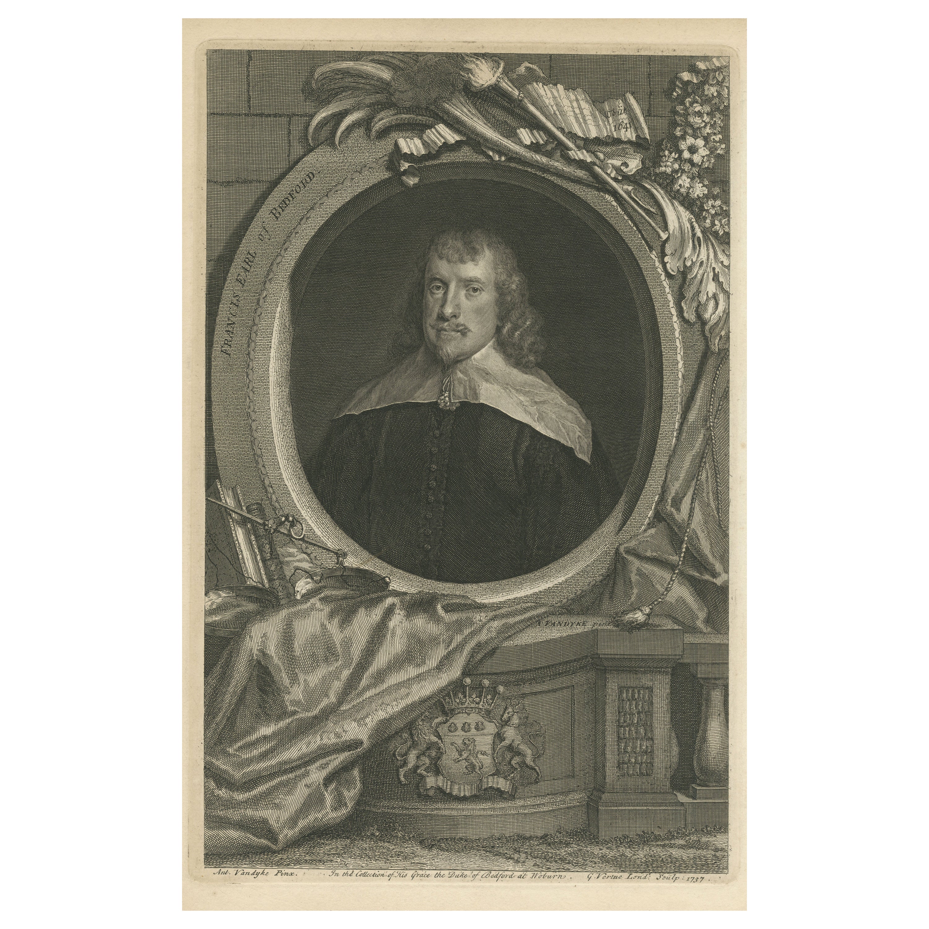 Antique Portrait of Francis Russell, 4th Earl of Bedford For Sale