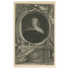 Antique Portrait of Francis Russell, 4th Earl of Bedford