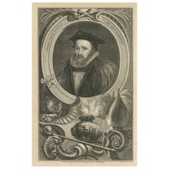 Antikes Porträt von George Abbot, Erzbischof von Canterbury