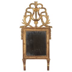 19th Century French Louis XVI Style Giltwood Mirror