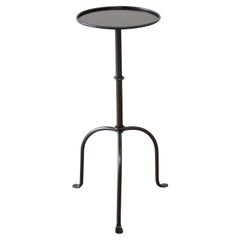 Cannes French Inspired Small Iron Drink Table in Iron Finish
