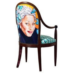 Chaise de salle à manger "Toni Morrison" par Ashley Longshore x Ken Fulk, 2021