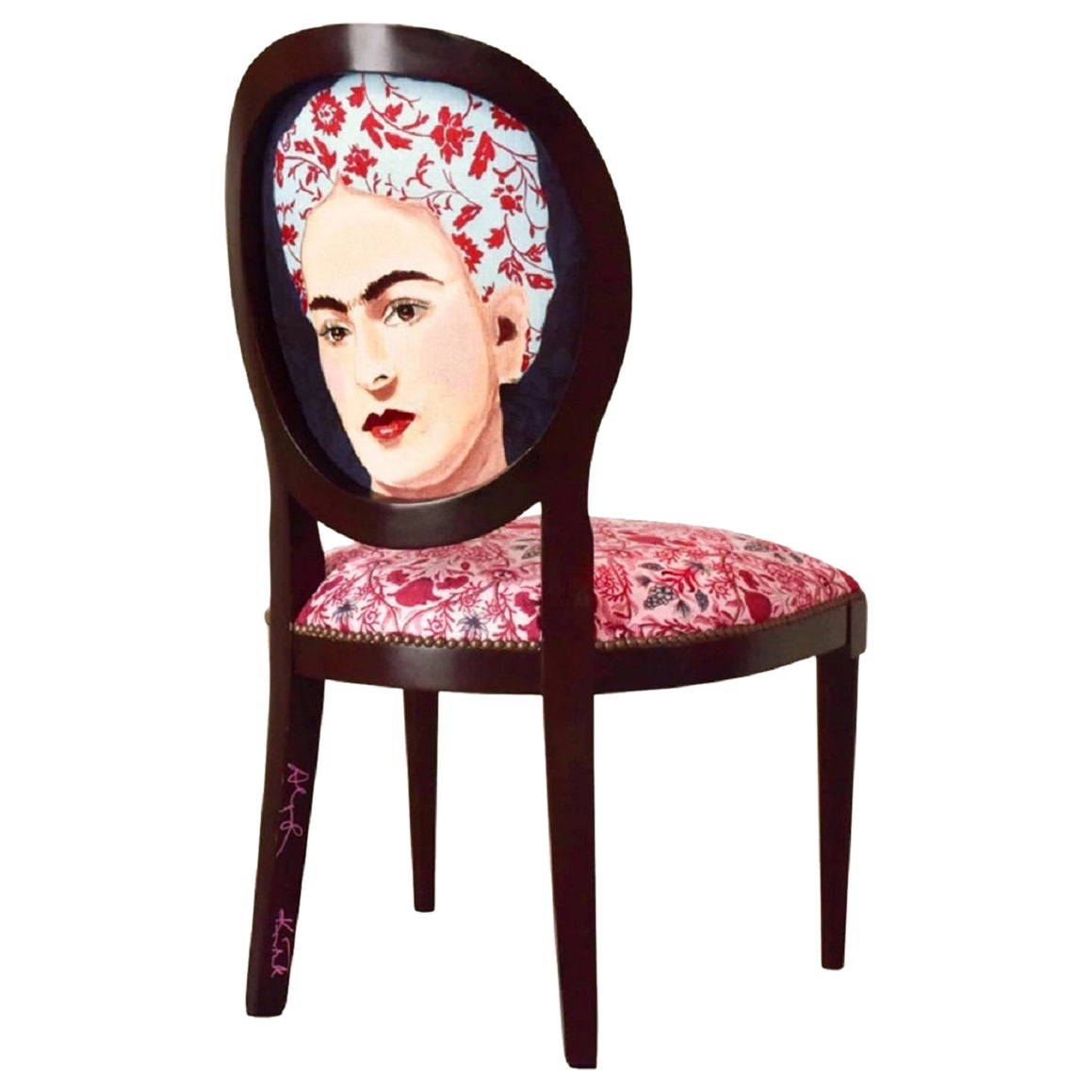 "Frida Kahlo" Dining Chair by Ashley Longshore x Ken Fulk, 2021 For Sale