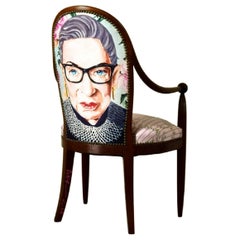 "Ruth Bader Ginsburg" Dining Chair by Ashley Longshore x Ken Fulk, 2021