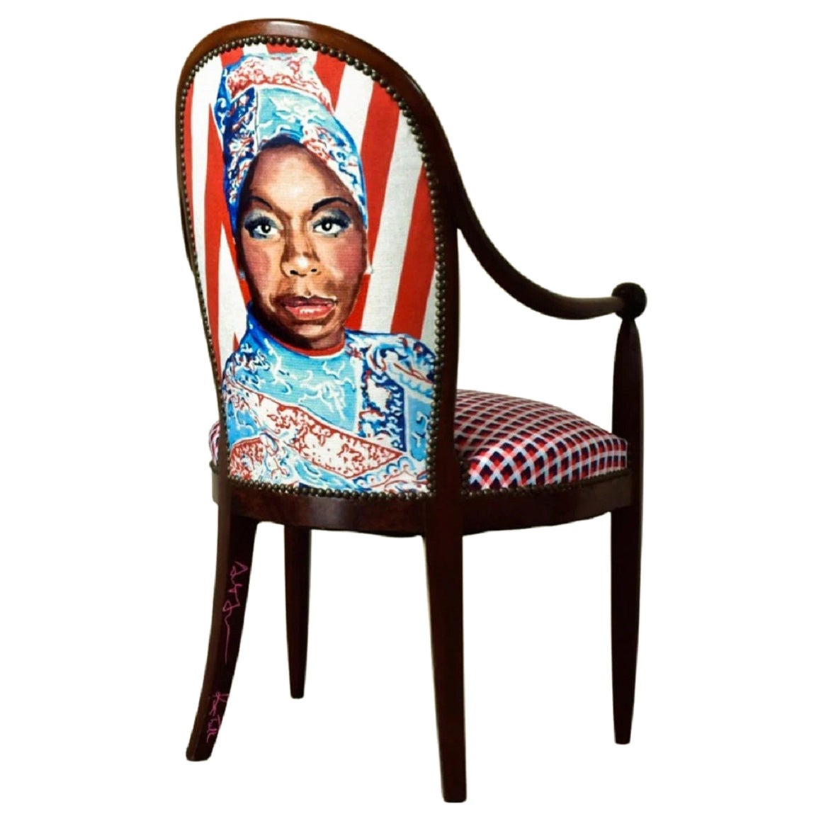 "Nina Simone" Dining Chair by Ashley Longshore x Ken Fulk, 2021 For Sale