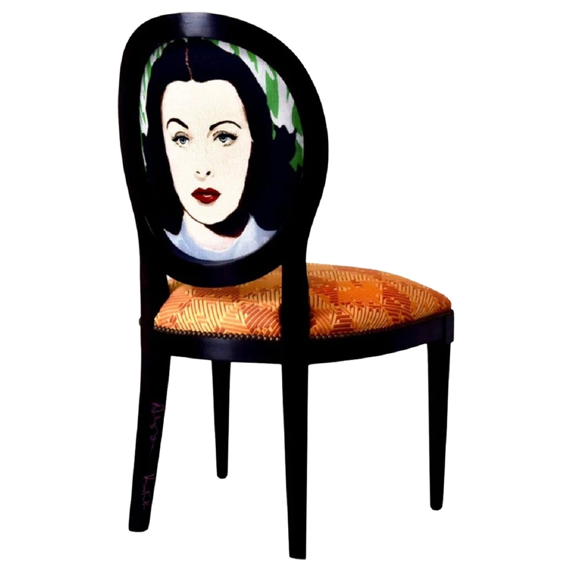 "Hedy Lamarr" Dining Chair by Ashley Longshore x Ken Fulk, 2021 For Sale