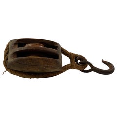 Antique Rope Pulley