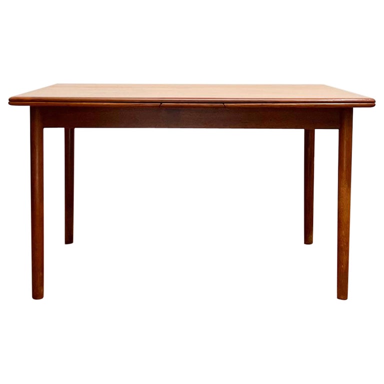 Danish MidCentury Expandable Teak Dining Table, Denmark, 1960s For