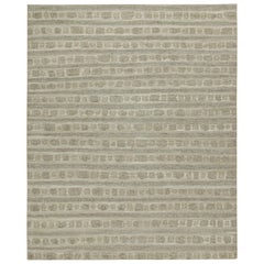 Tapis abstrait de Rug & Kilim aux motifs beige et gris