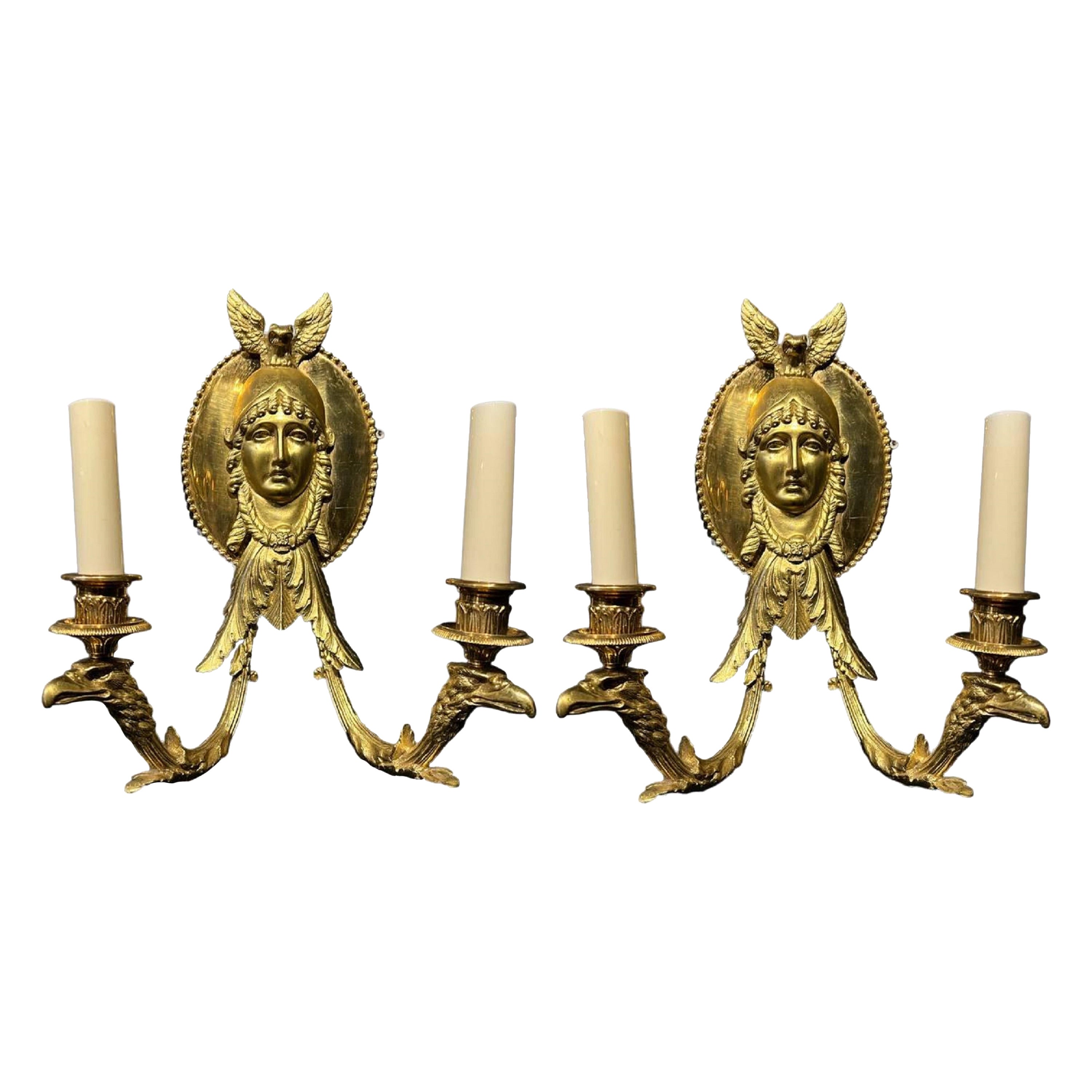 Pair of Caldwell Empire Sconces