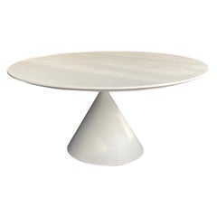 Desalto White Round Clay Table in STOCK