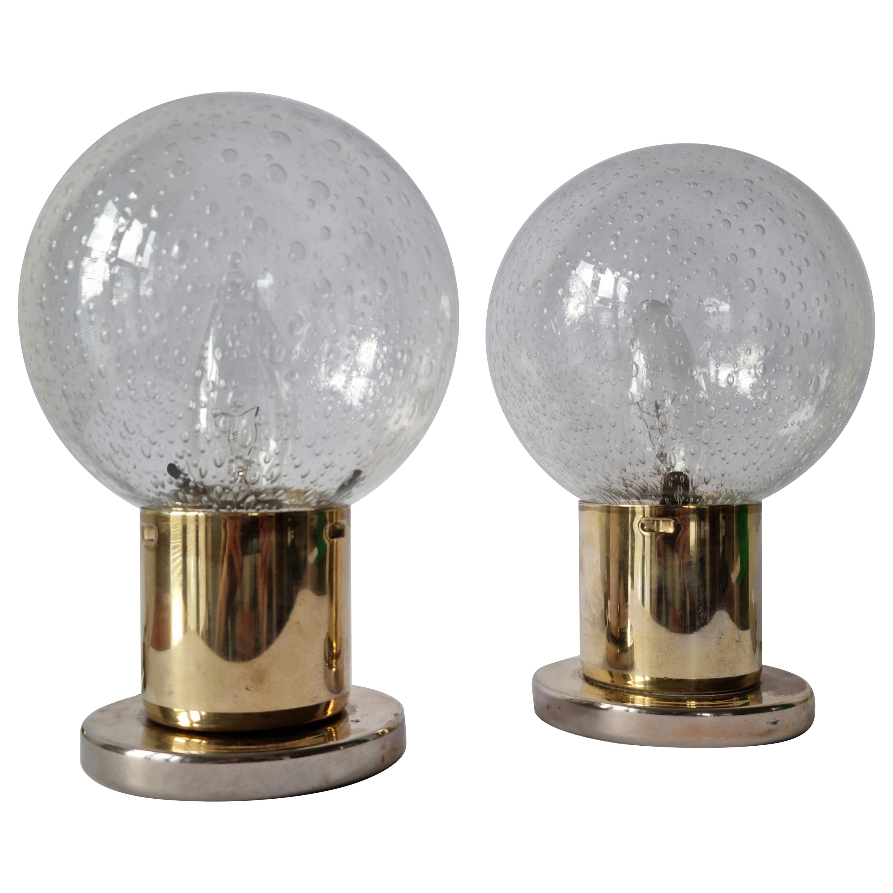 Pair of Midcentury Table Lamps Kamenicky Senov, 1970s For Sale