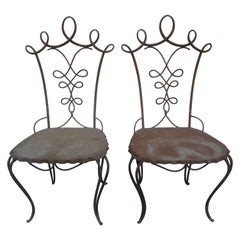 Pair of French Art Deco Chairs by Rene Prou