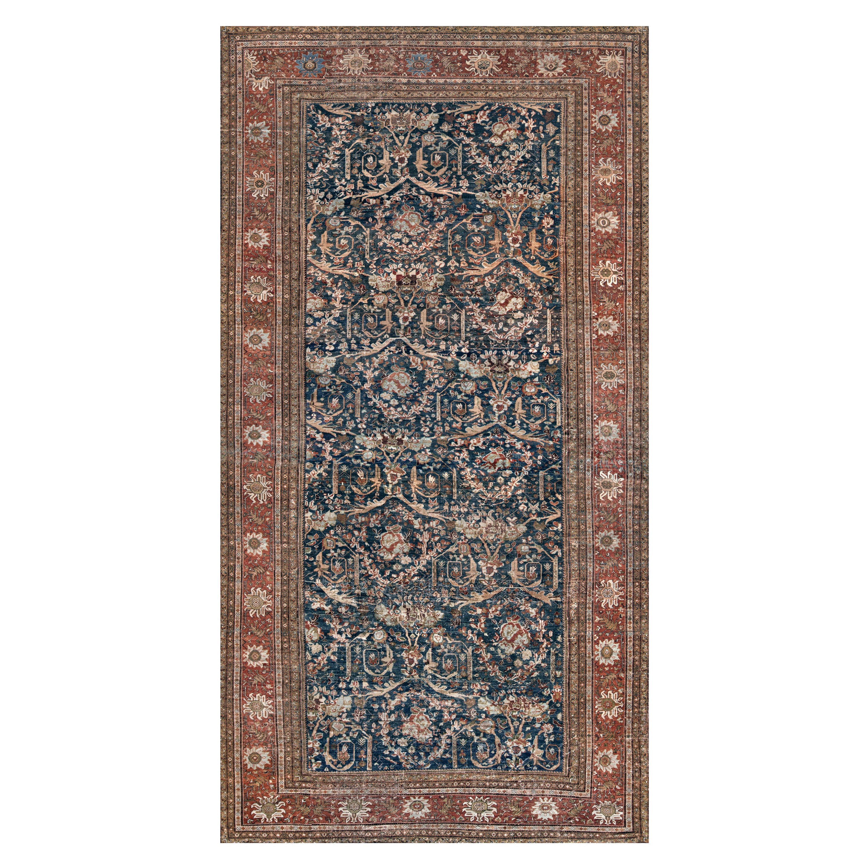 Handwoven Antique Late 19th Century Sultanabad Rug For Sale