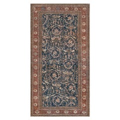 Handgewebter antiker Sultanabad-Teppich aus dem späten 19. Jahrhundert
