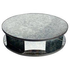 Vintage Revolving Mirrored Coffee Table