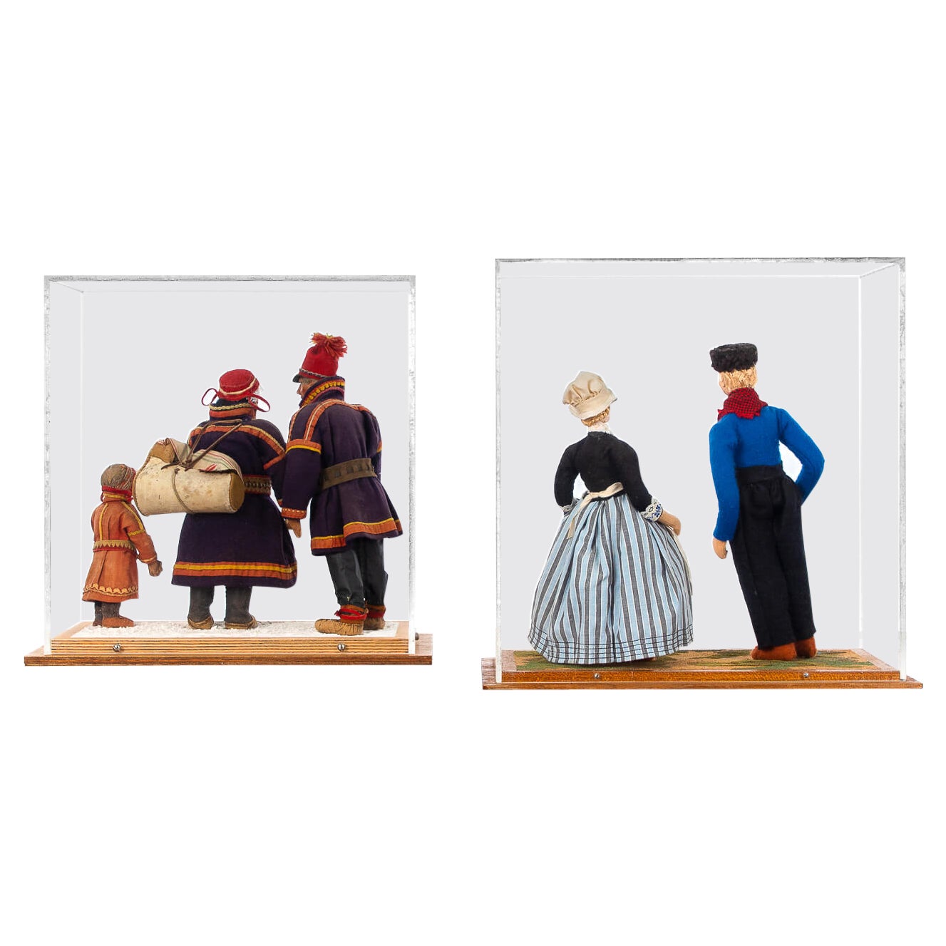 Pair of Antique Museum Dioramas, Circa 1940 For Sale