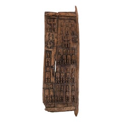 Fein geschnitzte Dogon-Tür aus Mali, um 1890
