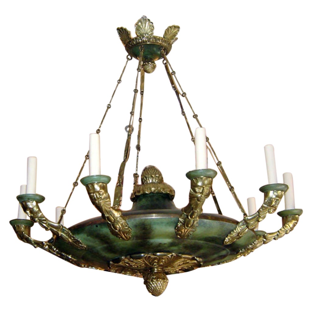 Large Empire Style Chandelier For Sale
