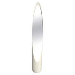 Specchio a unghia bianco di Rodolfo Bonetto, années 70 - miroir 