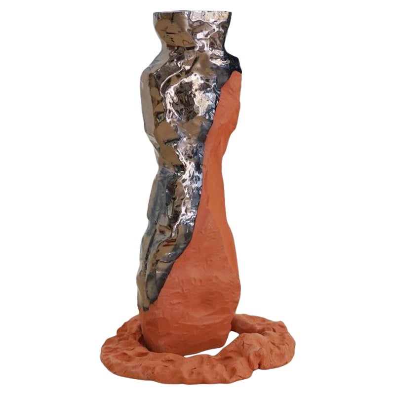 Vaso scultura unico ÉNOTA_21_04 di Emmanuelle Roule