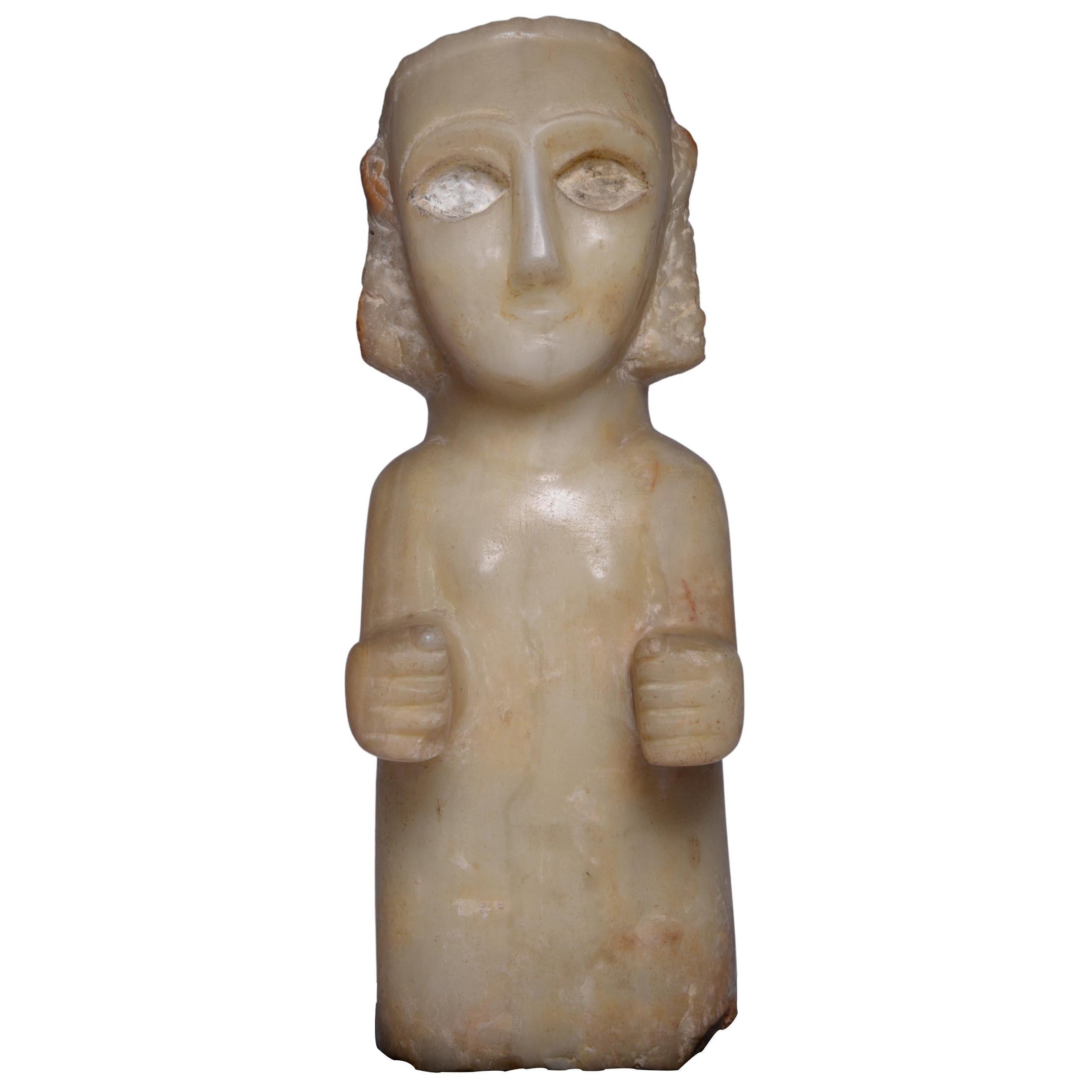 Antike süd arabische Alabasterstatue aus Alabaster