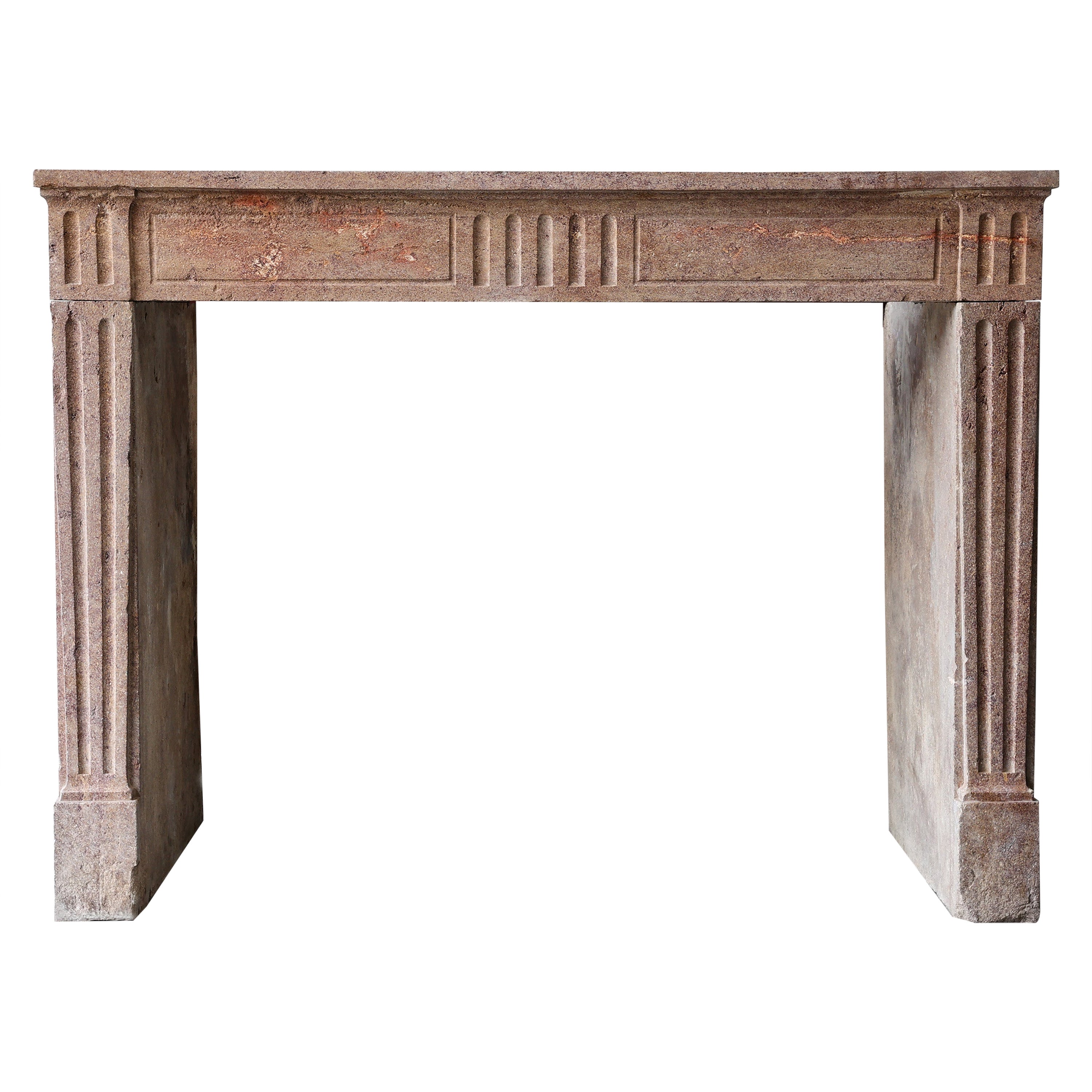 French Fireplace Mantel  Style of Louis XVI   19th Century