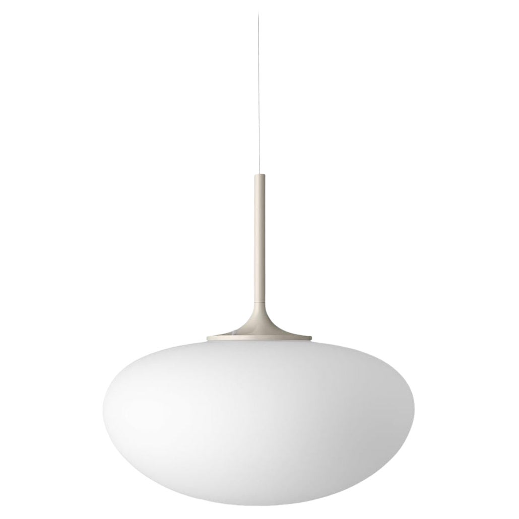 Stemlite Pendant Lamp, Frosted Glass, Pebble Grey For Sale